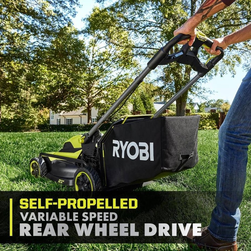 RYOBI 40V HP Brushless 21" Cordless Self-Propelled Lawn Mower Tool Only - Image 6