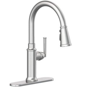 Glacier Bay Oswell Single-Handle Pull-Down Kitchen Faucet Stainless Steel
