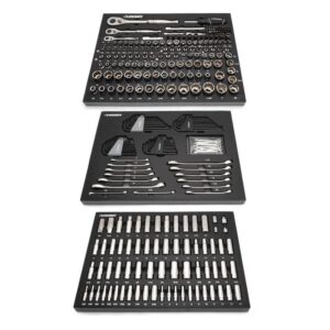 Husky Mechanics Tool Set in EVA Trays (290-Piece)