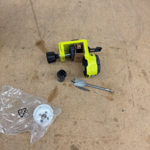 RYOBI Door Lock Installation Kit, Bi-Metal Hole Saw, Spade Bit, 3 Bits MISSING