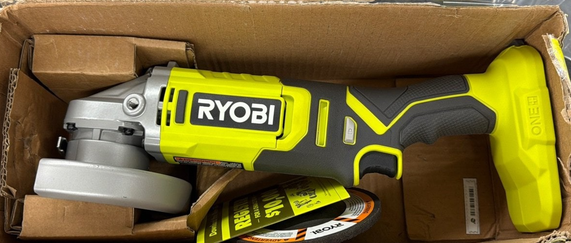 RYOBI ONE+ 18V Cordless 4-1/2 in. Angle Grinder (Tool Only) NO HANDLE