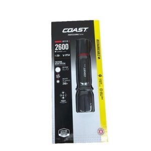Coast XP11R Pro 2600 Lumen Rechargeable Dual Power Flashlight, Slide Focus 30348