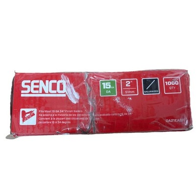 Senco 2 in. Finishing Galvanized Steel Nail Brad Head