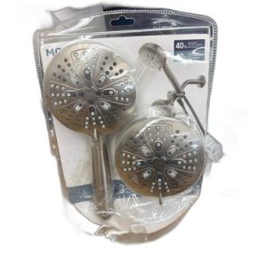 MOEN Hydro Energetix 8-Spray 4.75" Dual Tub Wall Mount Shower Head Nickel