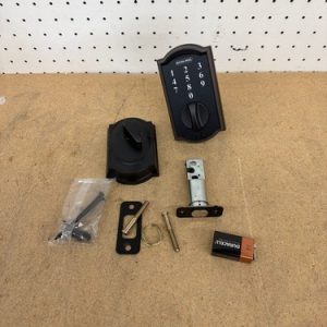 Schlage Camelot Aged Bronze Electronic Touchscreen Deadbolt with Thumbturn