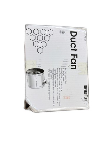 Diversitech 12 in. 975 CFM In-Line Duct Fan - Image 2