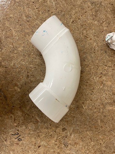 Charlotte Pipe 3 in. PVC DWV 90-Degree Long Sweep Elbow Fitting