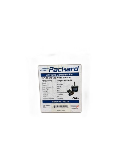 Packard 42-Frame 1/8-1/12HP 1075 RPM Condenser Fan Motor 208-230V 60Hz - Image 11