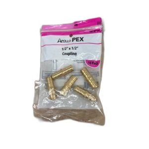 Apollo 1/2 in. Brass PEX-B Barb Coupling (5-Pack)