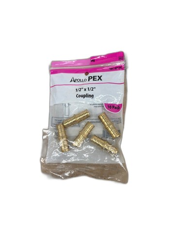 Apollo 1/2 in. Brass PEX-B Barb Coupling (5-Pack)