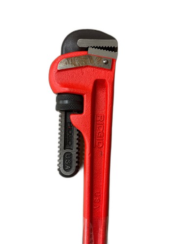 RIDGID 14 in. Straight Pipe Wrench, Heavy-Duty Plumbing Tool, Hook Jaws - Image 14