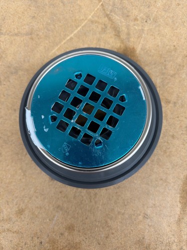 Oatey Round Gray PVC Shower Drain 4-3/16" Round Chrome Cover - Image 2