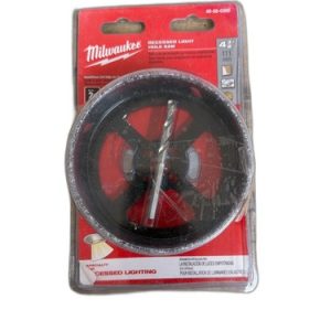 Milwaukee 4-3/8 in. Carbide Recessed Light Hole Saw with Pilot Bit