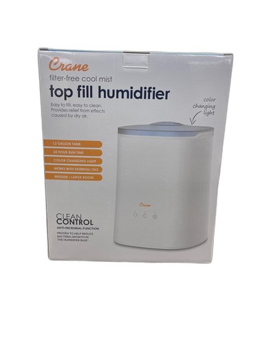 Crane 1.2 Gal. Cool Mist Top Fill Humidifier & Aroma Diffuser 500 sq. ft - Image 9