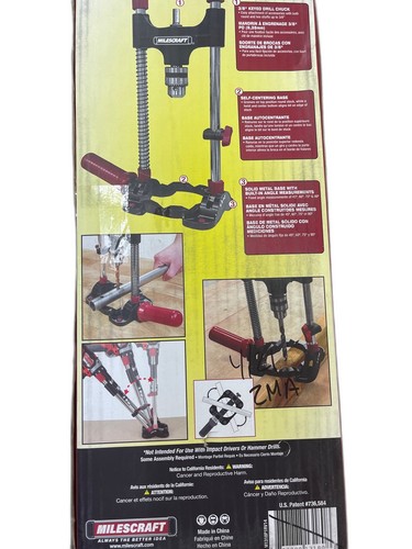 Milescraft DrillMate Portable Multi-Angle Drill Guide with 3/8 in. Chuck - Image 9