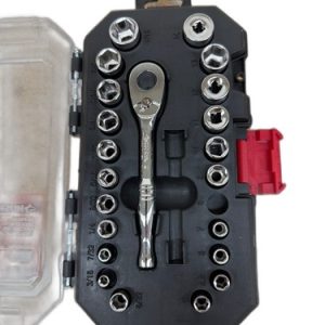 Husky 1/4 in. Drive Ratchet SAE/Metric Standard Socket Set (24-Piece) MISSING