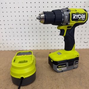 RYOBI ONE+ HP 18V Brushless Cordless 1/2 in. Hammer Drill Kit 4.0 Ah Battery
