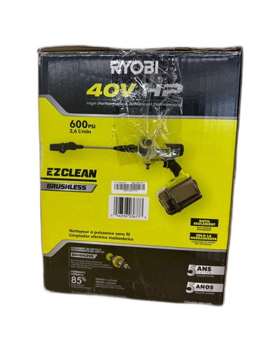RYOBI 40V HP Brushless 600 PSI 0.7 GPM Cold Water Electric Power Cleaner - Image 2