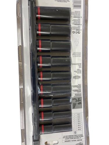 Milwaukee SHOCKWAVE 1/2" Drive Metric Deep Well 6-Point Impact Socket Set 9-Pc - Image 11
