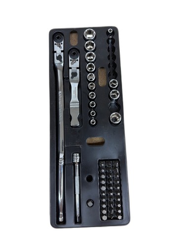 GEARWRENCH 1/4 in. Drive 6-Point Slim Flex-Head Ratchet & Socket Set 48-Piece