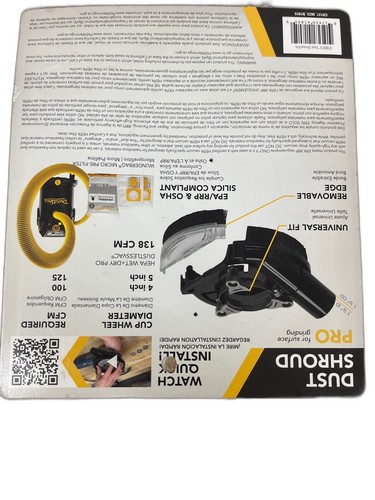 Dustless Technologies 5 in. Dust Shroud Pro Universal Fit Grinder Attachment - Image 6