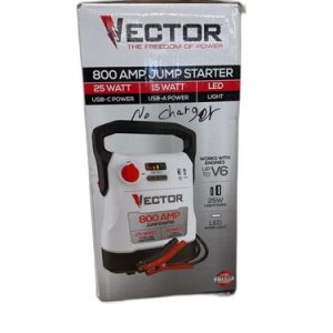 VECTOR 800 Amp Jump Starter with USB PowerNO CHARGER