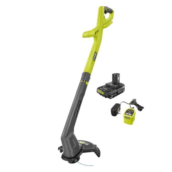 RYOBI ONE+ 18V 10" Cordless String Trimmer/Edger 2.0Ah Battery &Charger Included