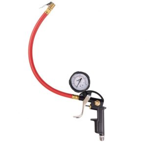 Husky Tire Inflation Gun Air Chuck with Pressure Gauge