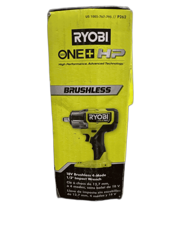 RYOBI ONE+ HP 18V Brushless Cordless 4-Mode 1/2 in. Impact Wrench (Tool Only)