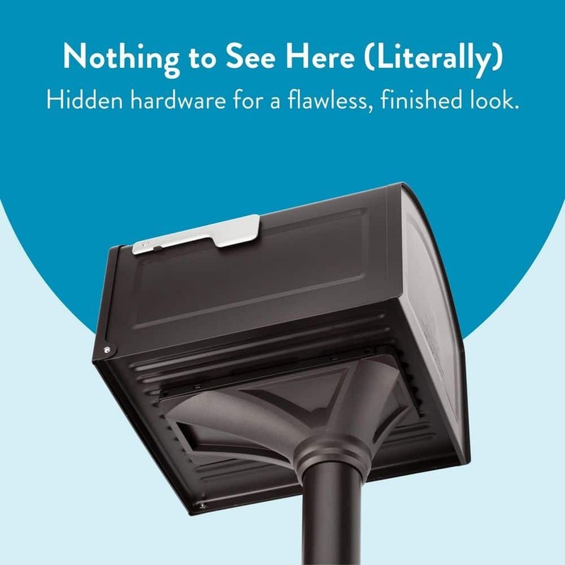 Architectural Mailboxes Centennial Rubbed Bronze Extra Large Steel Mailbox Post - Image 9