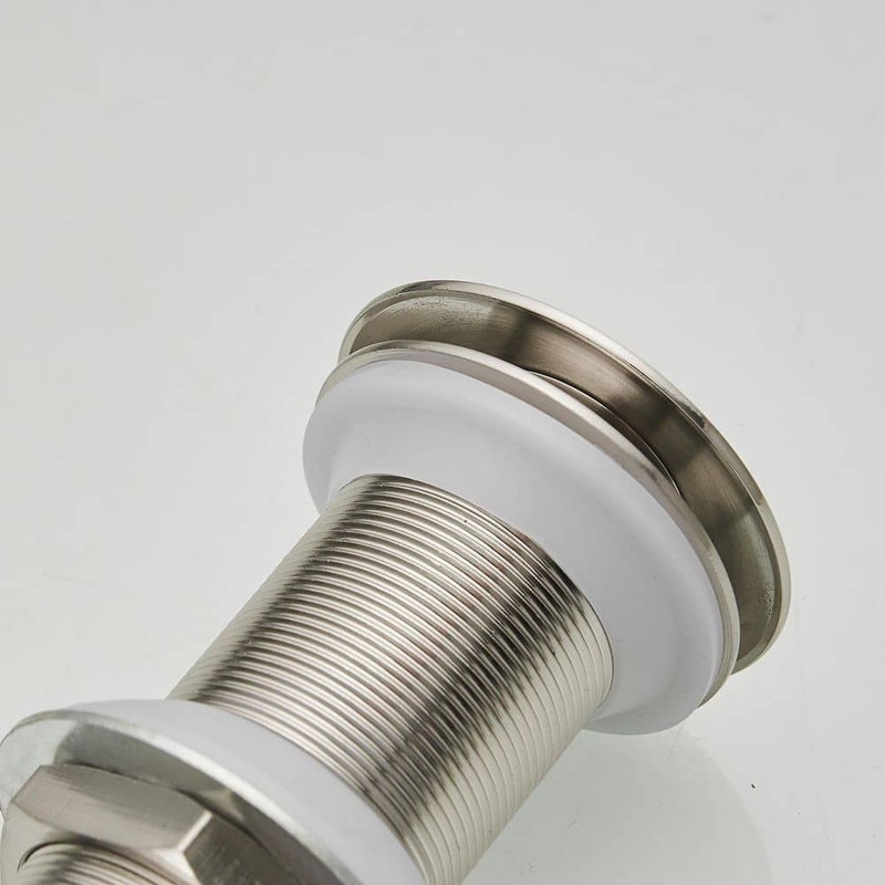 BWE Bathroom Sink Pop-Up Drain Without Overflow in Brushed Nickel - Image 8