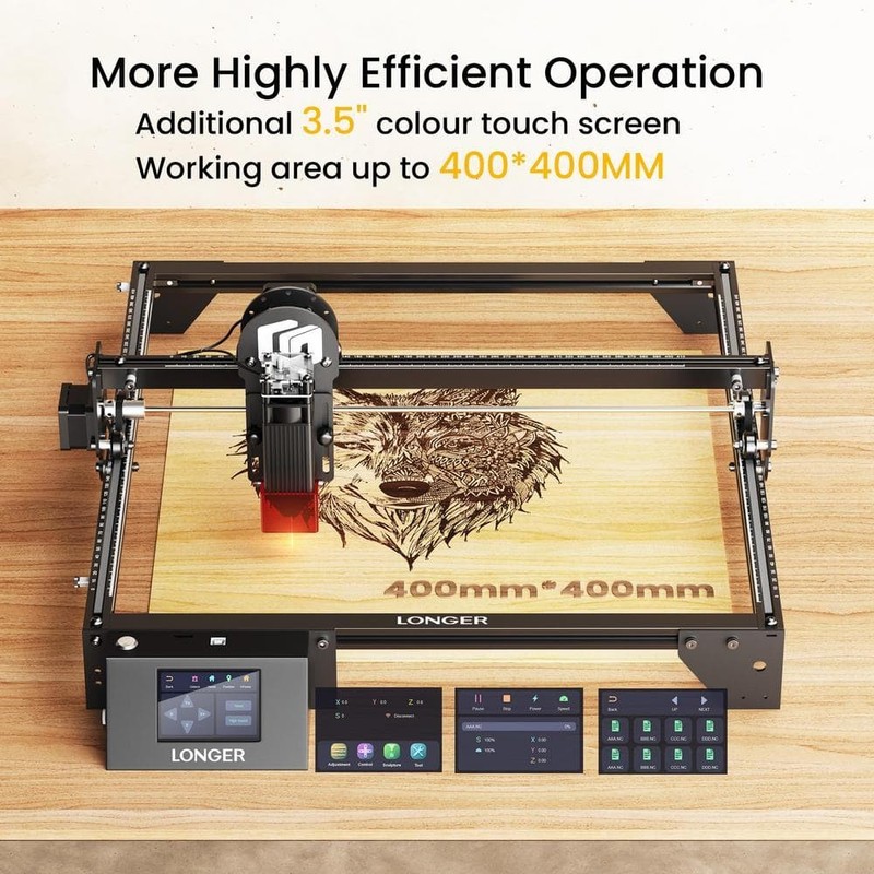 LONGER 5-Watt Laser Cutter Engraver CNC Machine 15.7 in. x 15.7 in. Working Area - Image 3