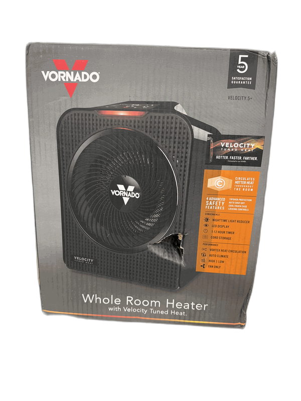 Vornado Velocity 5 Whole Room 1500W Electric Space Heater Forced Air 5118 BTU - Image 6