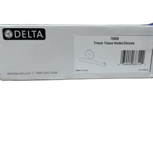 Delta Trinsic Wall Mount Toilet Paper Holder Single Post Bath Accessory Chrome