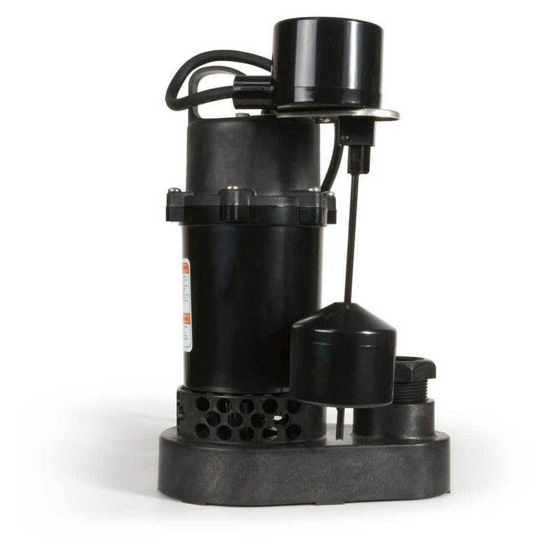 Everbilt 1/4 HP Aluminum Submersible Sump Pump Vertical Switch - Image 2