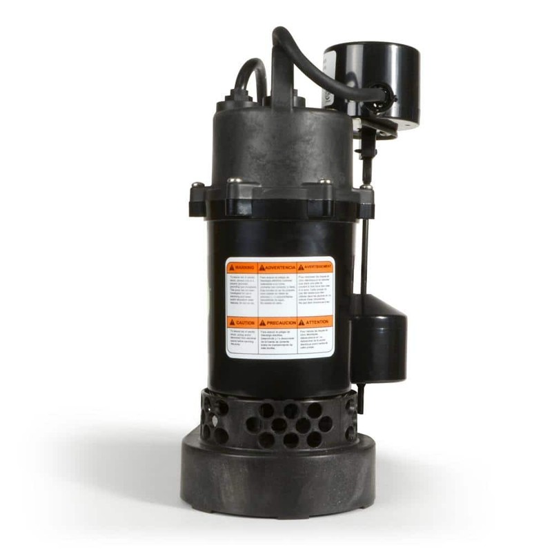 Everbilt 1/4 HP Aluminum Submersible Sump Pump Vertical Switch - Image 7