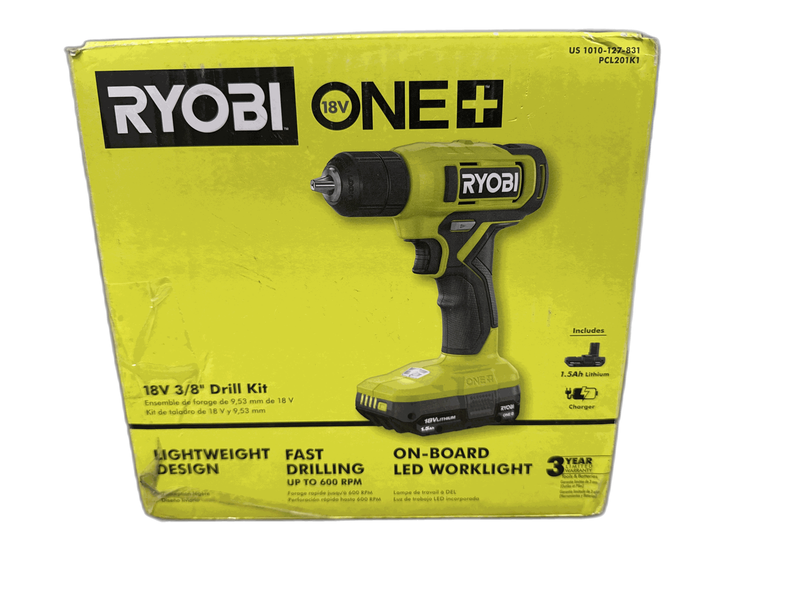 RYOBI ONE+ 18V Cordless 3/8 in. Drill/Driver Kit with 1.5 Ah Battery and Charger - Image 8