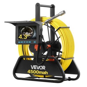 VEVOR Sewer Camera 98 ft. 4.3 in. IP68 Waterproof Snake Plumbing Camera