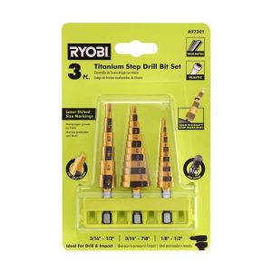 RYOBI Step Drill Bit Set (3-Pieces)