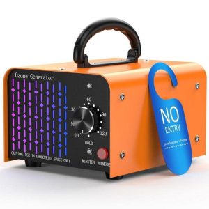WOCK 7000 sq. ft. 80,000 mg Ozone Generator Orange with Timer for Cars, Rooms