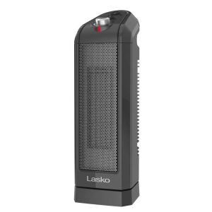 Lasko 1500W 16 in. Gray Electric Ceramic Space Heater, Adjustable Thermostat