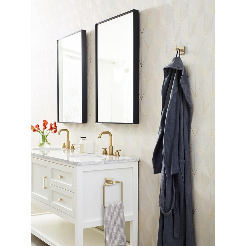 Amerock Appoint Single Robe Hook in Golden Champagne - Image 3