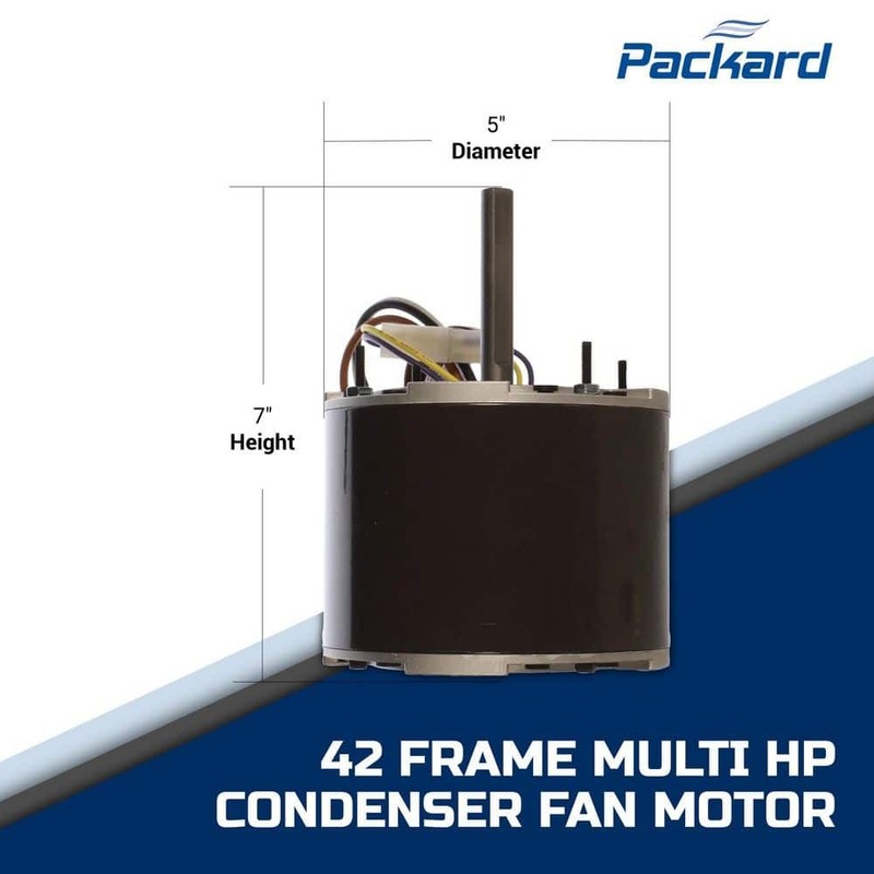 Packard 42-Frame 1/8-1/12HP 1075 RPM Condenser Fan Motor 208-230V 60Hz - Image 7