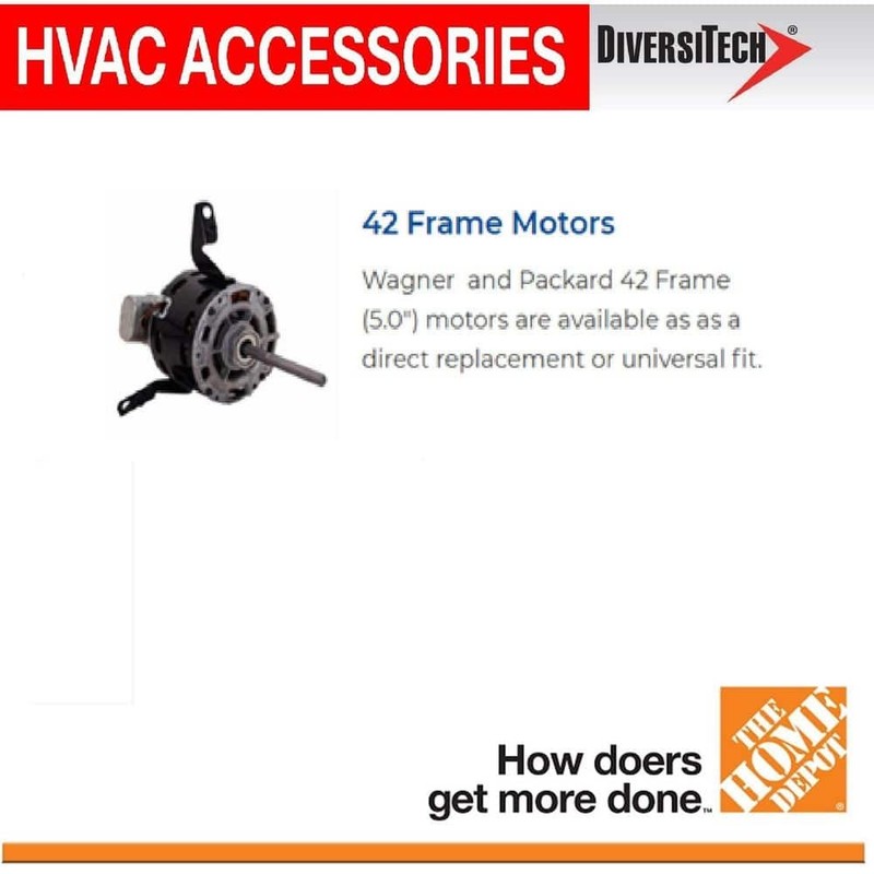 Packard 42-Frame 1/8-1/12HP 1075 RPM Condenser Fan Motor 208-230V 60Hz - Image 8