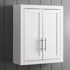 CROSLEY FURNITURE Savannah 22x26x8 in. Surface-Mount Medicine Cabinet White