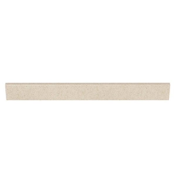 J Collection 37 in. Cultured Marble Backsplash in Winter Snow