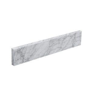 LANDOLT 30 in. W Marble Vanity Backsplash in Carrara White