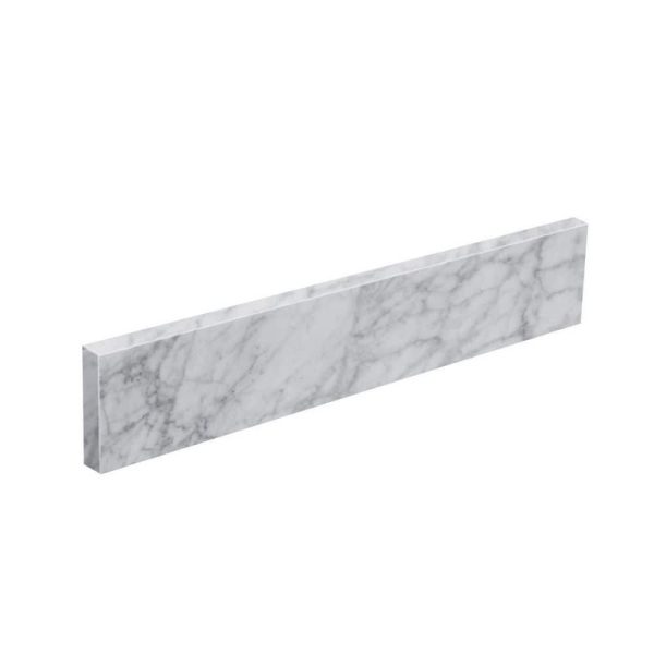 LANDOLT 30 in. W Marble Vanity Backsplash in Carrara White
