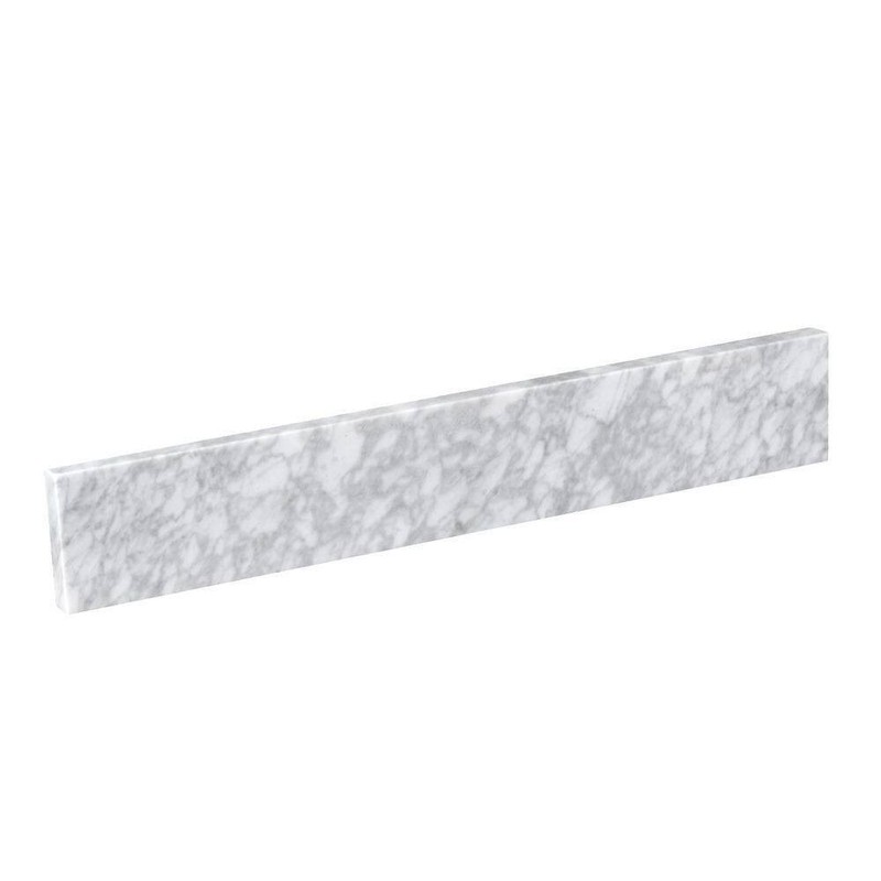 LANDOLT 30 in. W Marble Vanity Backsplash in Carrara White - Image 5
