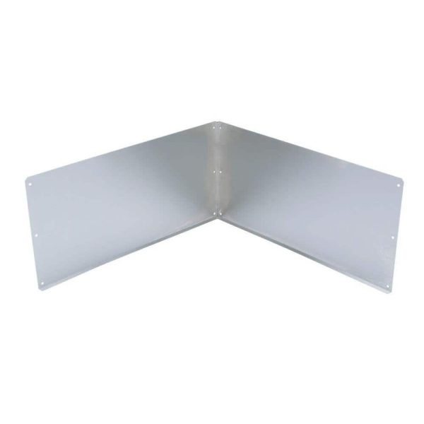 MUSTEE 12 in. x 24 in. Duraguard SS Wall Guards for Mop Basin